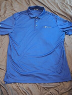 Levelwear Blue Performance Polo XXL Athletic Golf Shirt The Players